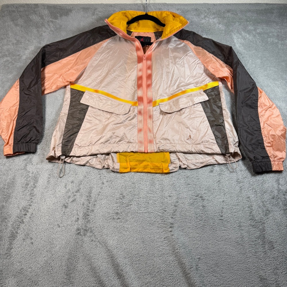 Jordan Nike Future Primal Lightweight Jacket Womens Small Pink Track Cropped